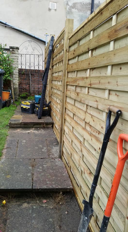 Double Paling Wooden Fence Panels Sheffield